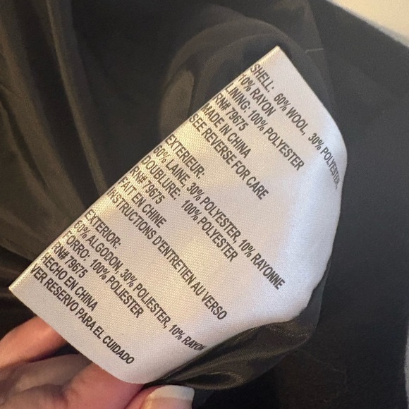 Michael Kors Wool Blend Peacoat w/ gold buttons Plus Size 16 - Picture 10 of 11